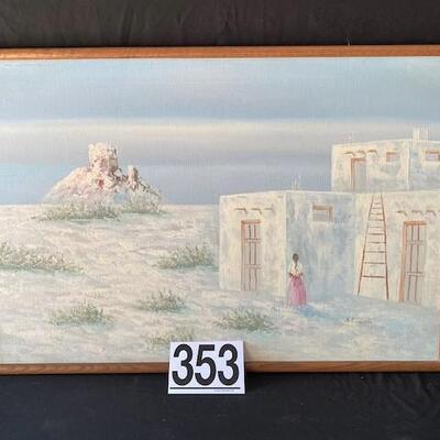 LOT#G353: "A. Powell" Signed Oil on Canvas