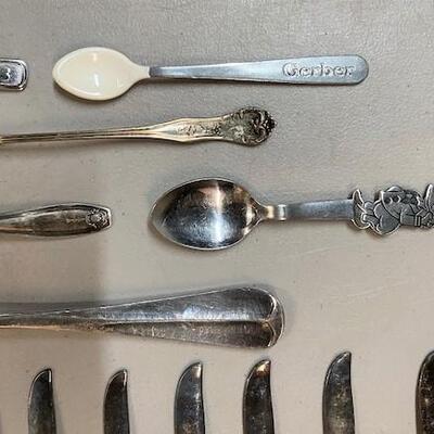LOT#W362: Silverplate Flatware Lot with Additional Disney Pieces