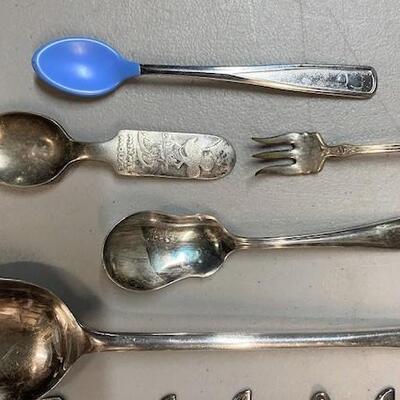 LOT#W362: Silverplate Flatware Lot with Additional Disney Pieces