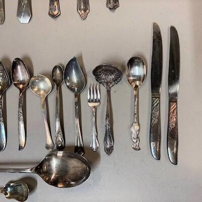 LOT#W362: Silverplate Flatware Lot with Additional Disney Pieces