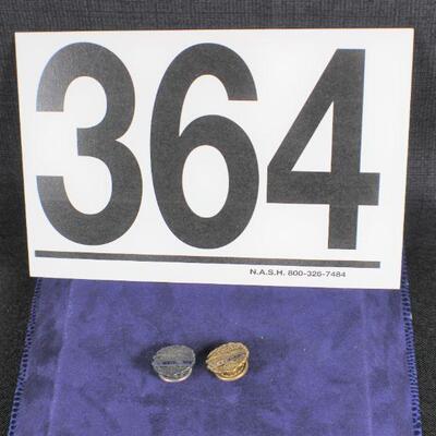 LOT#T364: Stamped 10K & Sterling Norfolk & Western Railroad Pins