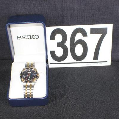 LOT#T367: Men's Seiko Watch (7N43-6A89)