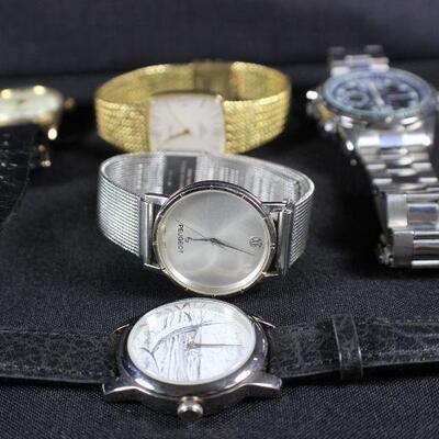 LOT#T373: Five Piece Men's Watch Lot