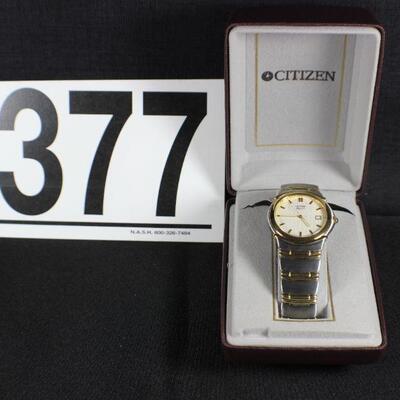LOT#T377: Men's NOS Citizen Elegance Two-Tone Watch