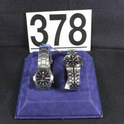 LOT#T378: Pair of NOS Seiko Men's Watches Lot#1 (Model#SNZ185K)