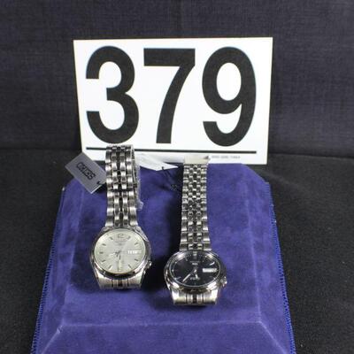 LOT#T379: Pair of NOS Seiko Men's Watches Lot#2 (Model#SNZ185K)