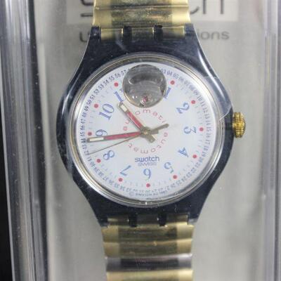 LOT#T381: 1993 NOS Swatch Automatic (Model#SAM103A)