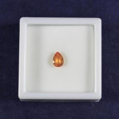 LOT#R385: .9carat Pear Shaped Spessartite Garnet