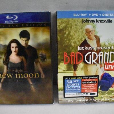 2 Movies on Blu-ray: Twilight New Moon & Bad Grandpa Unrated