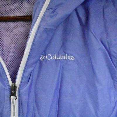 Columbia Kids size Large (14/16) Purple Windbreaker Jacket. New condition