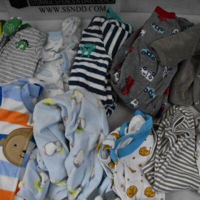 15 pc Infant Pajamas & Onesies size 0-6 m