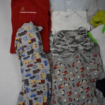 18 pc Baby Pajamas & Onesies 0-3 m & 3-6m