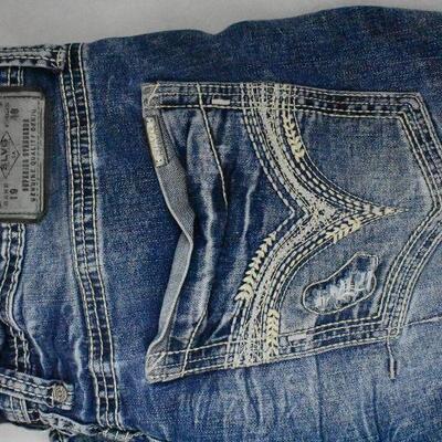 2 pairs Men's Jeans. Rock Revival sz 34 & Salvage sz 34R