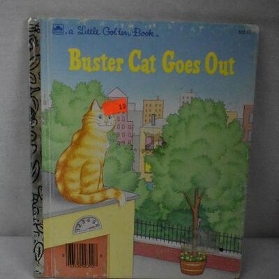 Vintage 1980s Little Golden Books: Buster Cat Goes Out & Donald Duck