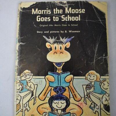 3 Vintage Kids Books: Gogo's Car Breaks Down, Morris Goes to School, & Ferdinand