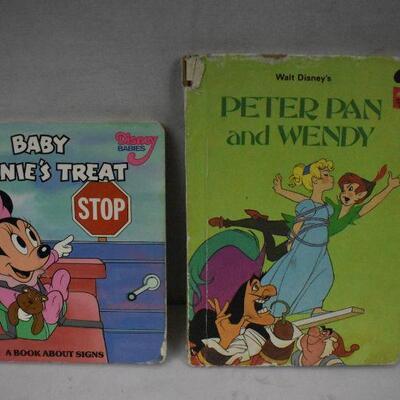 4 Disney Kids Books: Baby Minnie's Treat -to- Scary Storybook Collection