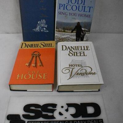 4 Hardcover Fiction Books: The Form Divine -to- Hotel Vendome