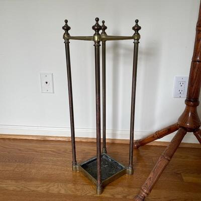 Lot 28 - Wooden Coat Rack with Umbrella Stand