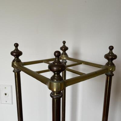 Lot 28 - Wooden Coat Rack with Umbrella Stand