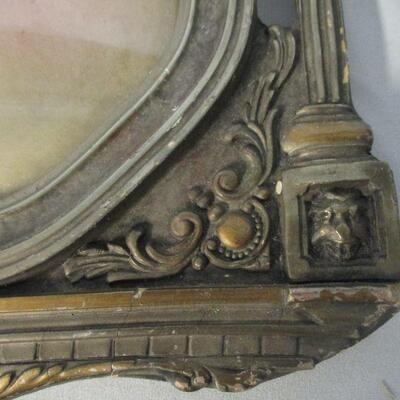 Lot 66 - Antique Frame with Bubble Glass
