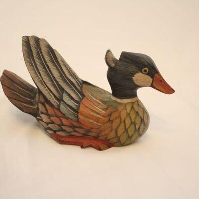 Lot #54: Vintage Hand Carved Painted Wooden Decoy Ducks