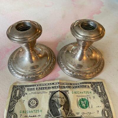 La Pierre Sterling candlesticks 