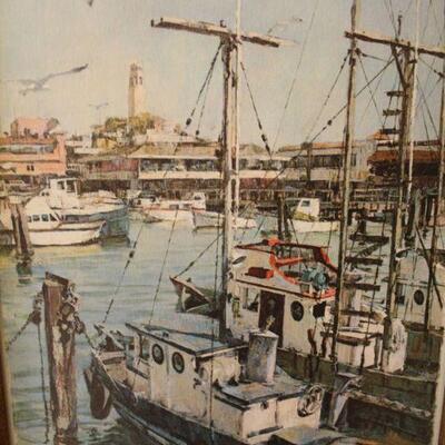 Lot #46: Don Darcy â€˜68 Framed Art Print on hardboard 