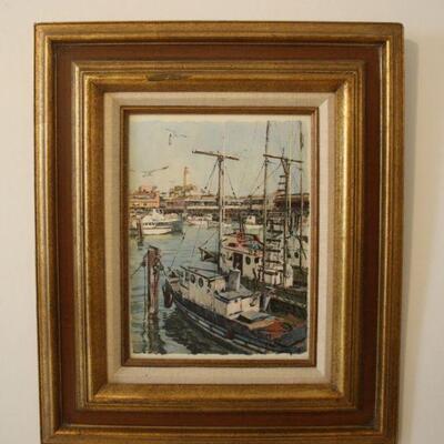 Lot #46: Don Darcy â€˜68 Framed Art Print on hardboard 