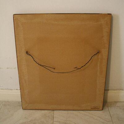 Lot #46: Don Darcy â€˜68 Framed Art Print on hardboard 