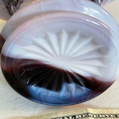 Glass swirl wedding basket 
