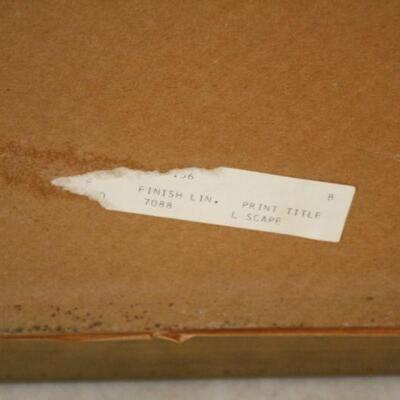 Lot #48: Fine art print on Hardboard in exquisite Coppertone gilded frame 