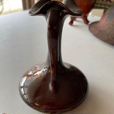 Weller #74 Louwelsa figural handle vase 