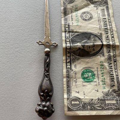 Sterling handle letter opener 