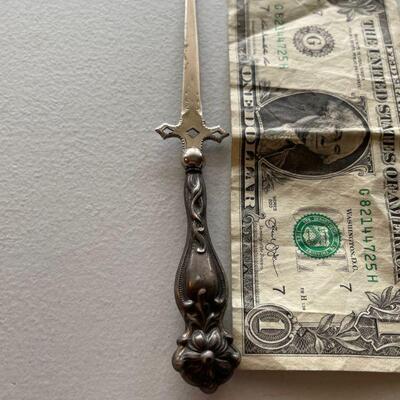 Sterling handle letter opener 