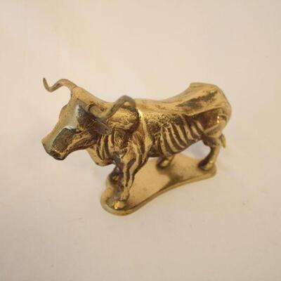 Lot #55: Castilian Imports 1977 Brass Longhorn Bull 