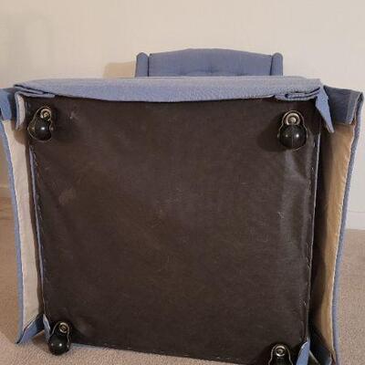 Lot 44: Ethan Allen Chair and Ottoman