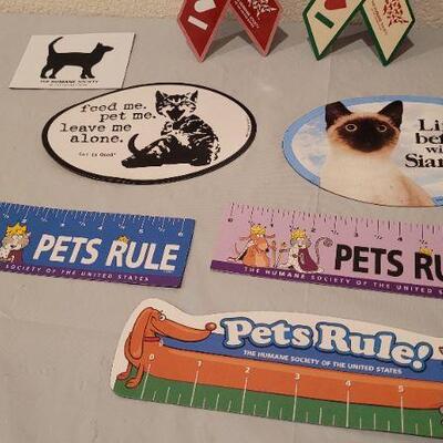 Lot 46: Assorted Home and Auto PET THEMED Magnets