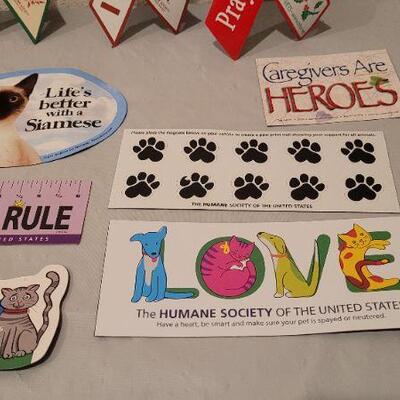 Lot 46: Assorted Home and Auto PET THEMED Magnets