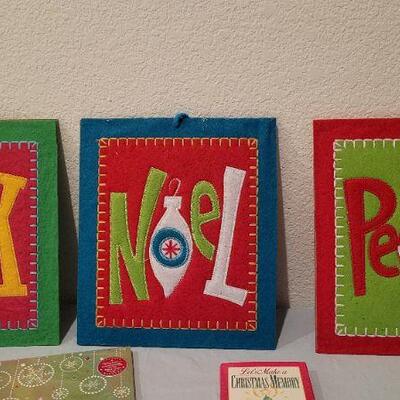 Lot 49: Assorted Christmas NEW Deco and Books