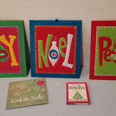 Lot 49: Assorted Christmas NEW Deco and Books