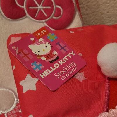Lot 53: (3) New HELLO KITTY Christmas Stockings 
