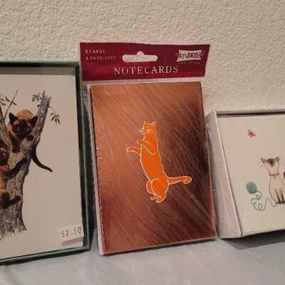 Lot 62: Assorted NEW Cat Theme Notecards