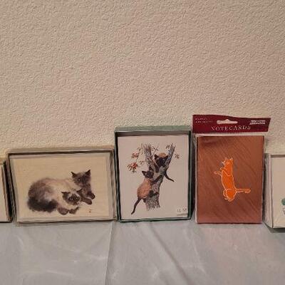 Lot 62: Assorted NEW Cat Theme Notecards