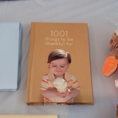 Lot 75: Baby Albums, 2 Plushies and 2 Mom Books