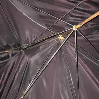 Lot 32 - Pair of Carved Handled Umbrellas 