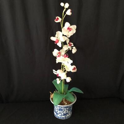 Lot 34 - Trio of Faux Orchids