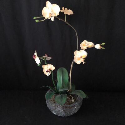 Lot 34 - Trio of Faux Orchids