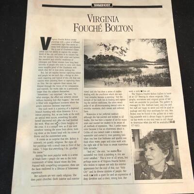 Lot 43 - Virginia FouchÃ© Bolton Signed Art