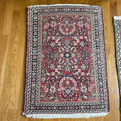 Lot 48 - Three Woven Small Accent Rugs