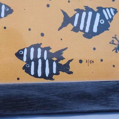 Lot 103: Marine Life Artwork signed Traylor and #1/50